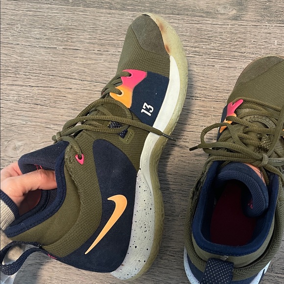 Nike PG 2 Paul George 2 ACG Olive Canvas/Obsidian Mens Size 10 - Picture 4 of 6